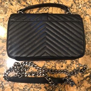 Black monogram envelope purse ¥$£